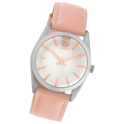 Oozoo Damen Armbanduhr Timepieces Analog Leder pink UOC10189