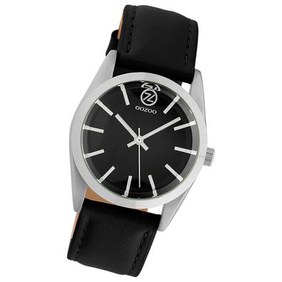 Oozoo Damen Armbanduhr Timepieces Analog Leder schwarz UOC10193