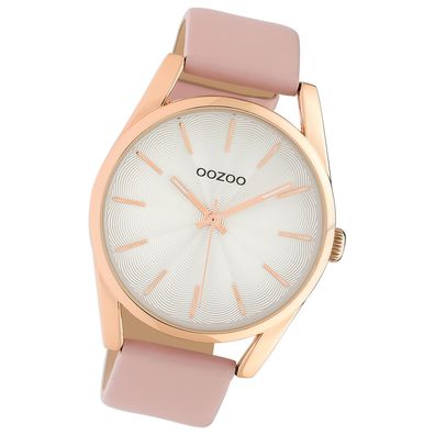 Oozoo Damen Armbanduhr Timepieces Analog Leder pink UOC10221