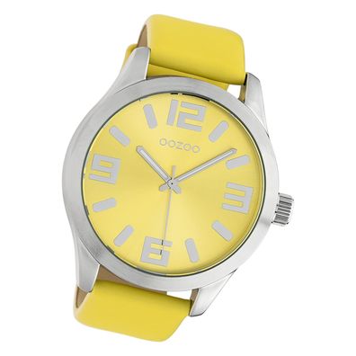 Oozoo Damen Armbanduhr Timepieces Analog Leder gelb UOC10234