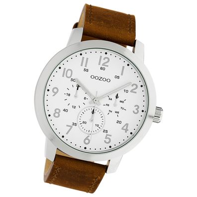 Oozoo Unisex Armbanduhr Timepieces Analog Leder braun UOC10505