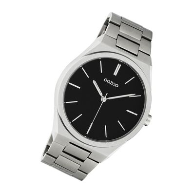 Oozoo Edelstahl Unisex Uhr C10521 Quarzuhr Armband silber Timepieces UOC10521