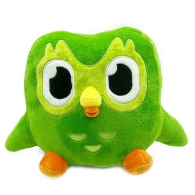 Duolingo Plüsch Duo 10 Jubiläum Grüne Eule für Kinder Plüschtier Spielzeug