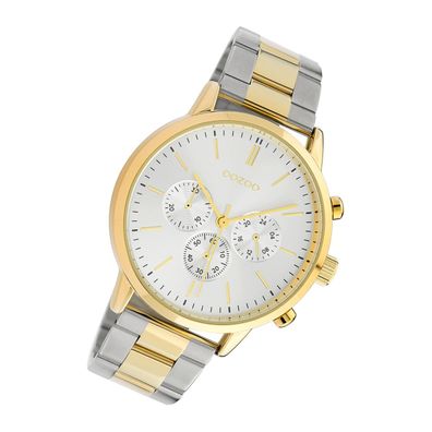 Oozoo Edelstahl Herren Uhr C10547 Analog Armband gold silber Timepieces UOC10547