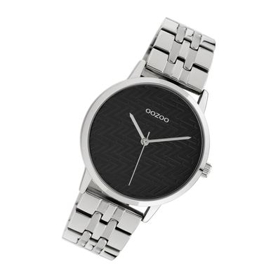 Oozoo Edelstahl Damen Uhr C10556 Quarzuhr Armband silber Timepieces UOC10556