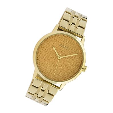 Oozoo Edelstahl Damen Uhr C10557 Quarzuhr Armband gold Timepieces UOC10557