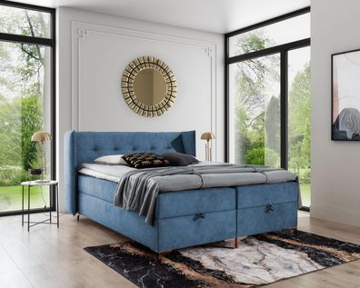 Modern Schlafzimmer Luxus Bett Polsterbett Einrichtung Design Polstermöbel