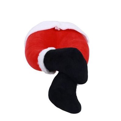 Lively Santa Claus Legs Plush Toy Filling Doll Pendant For Christmas Tree