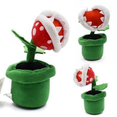 Super Mario Bros Piranha Pflanze Pluschtier Stofftier Puppe Kinder Spielzeug