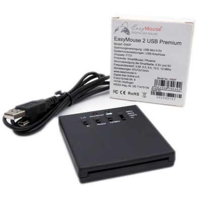 EasyMouse / Smartmouse 2 USB Premium Programmer für Smartcard mit DIP-Schalter ...