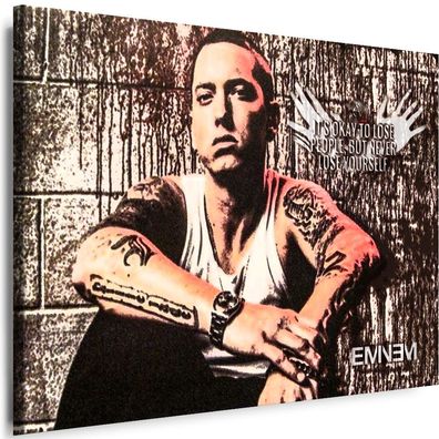 Leinwand Bilder Eminem Musik Rap Kunstdruck Wandbilder Canvas Wanddekor