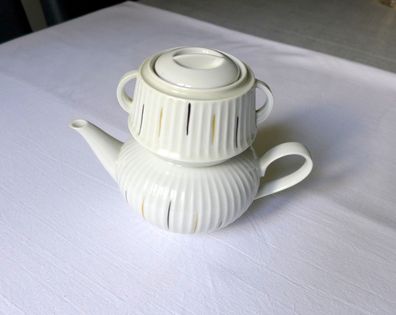 DDR Teekanne mit Filteraufsatz Lichte Piesau
