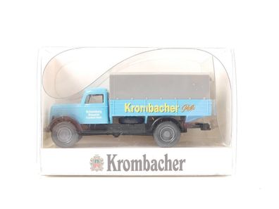 Wiking H0 Modellauto LKW Opel Blitz Schadeberg Brauerei "Krombacher Pils" 1:87