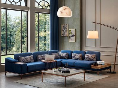 Ecksofa L Form Sofa Couch Design Wohnzimmer Polster Textil Modern Eck Garnitur
