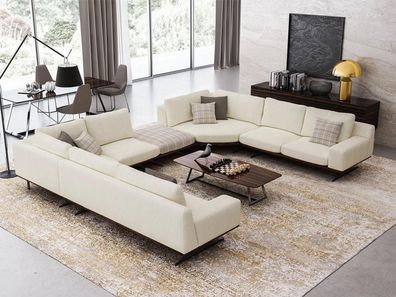 Komplett Sofa U-Form Stoffsofa Couch Wohnzimmer Design Modern Couchtisch Neu