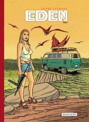 Eden 2 (Schreiber & Leser)-Abenteuer-Dinosaurier-Comic-André Taymans-Album-Neu