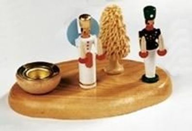 Tischdekoration Kerzensockel Engel &amp; Bergmann bunt Größe 7 cm NEU Weihnachten