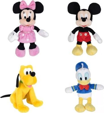 Simba Toys Disney - Mickey Minnie Donald Pluto - 20 cm Pluschtier Stofftier