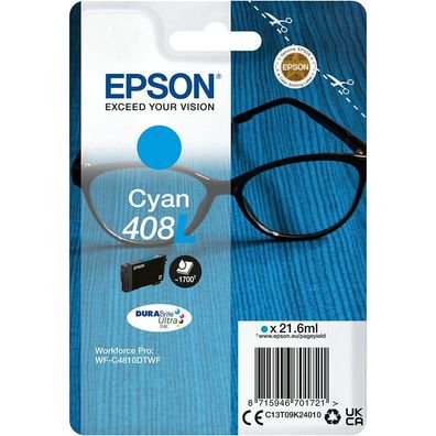 EPSON 408L Tintenpatrone cyan C13T09K24010 Epson WF-C 4810