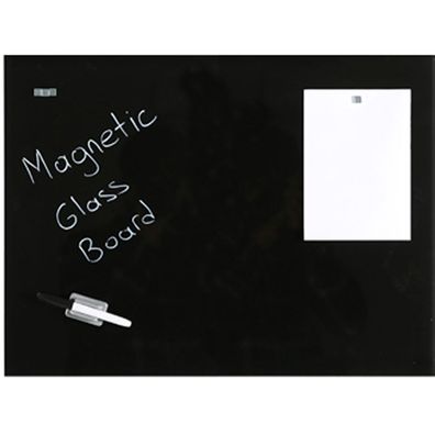 Magnetische Glas-Tafel, schwarz 40x60cm