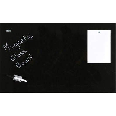 Magnetische Glas-Tafel, schwarz 60x120cm