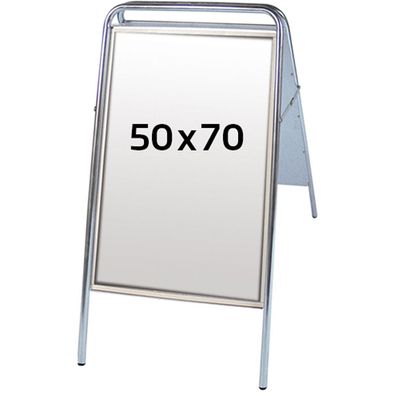 Expo Sign Kundenstopper, silber, 50 x 70 cm