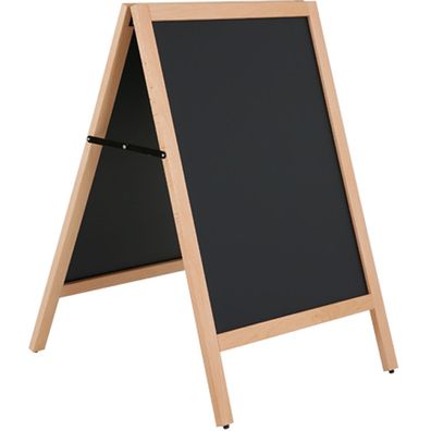 Kundenstopper, Wooden A-Board Light mit Tafel aus Stahl