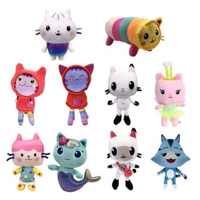 10" GabbyDollhouse Pandy Paws Cat Plush Soft Stuffed Doll Toys Birthday Gifts