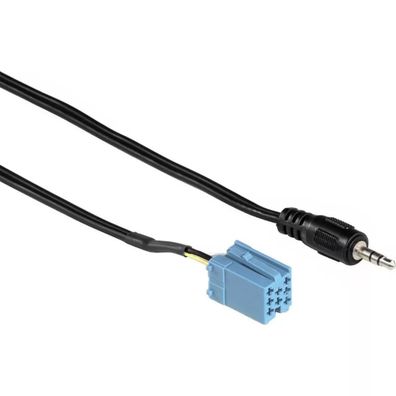 Hama AUX IN Adapter-Kabel Mini-ISO auf 3,5mm Klinke für Becker Blaupunkt VDO etc