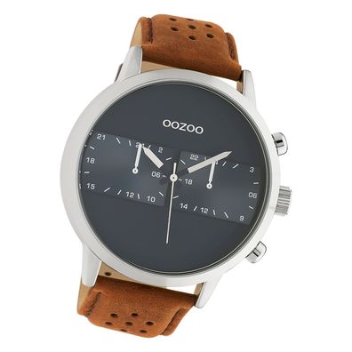 Oozoo Herren Armbanduhr Timepieces Analog Leder braun UOC10673