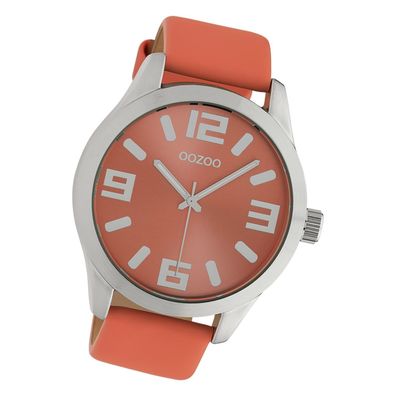 Oozoo Damen Armbanduhr Timepieces Analog Leder Orange UOC10675