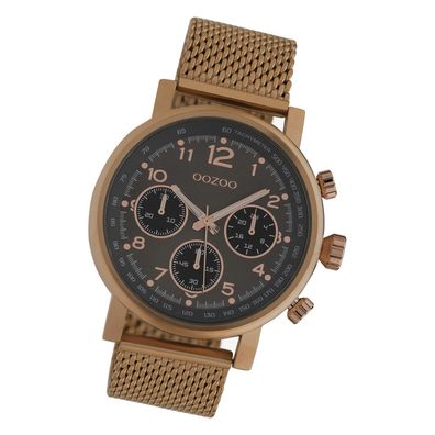 Oozoo Unisex Armbanduhr Timepieces Analog Edelstahl bronze UOC10702