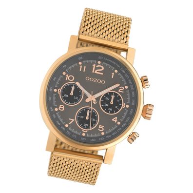 Oozoo Unisex Armbanduhr Timepieces Analog Edelstahl roségold UOC10703