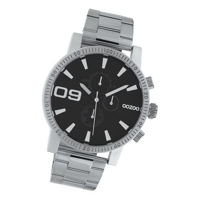 Oozoo Herren Armbanduhr Timepieces Analog Edelstahl silber UOC10706