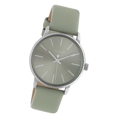 Oozoo Damen Armbanduhr Timepieces Analog Leder grün UOC10723