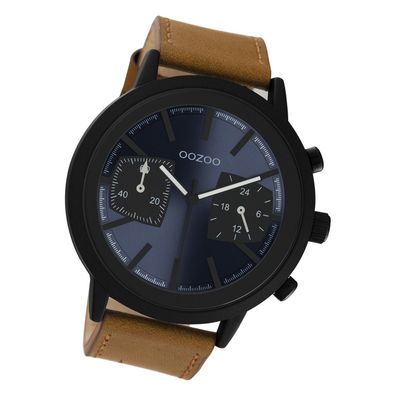 Oozoo Herren Armbanduhr Timepieces Analog Leder braun UOC10805