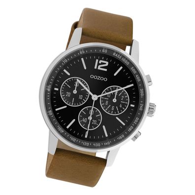 Oozoo Herren Armbanduhr Timepieces Analog Leder braun UOC10812