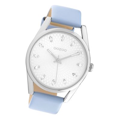 Oozoo Damen Armbanduhr Timepieces Analog Leder blau UOC10815