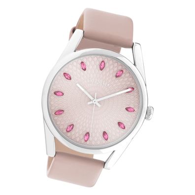 Oozoo Damen Armbanduhr Timepieces Analog Leder rosa UOC10816