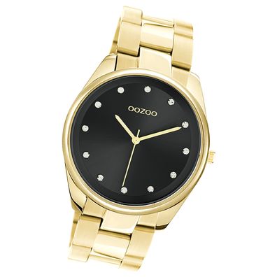 Oozoo Damen Armbanduhr Timepieces C10965 Analog Edelstahl gold UOC10965