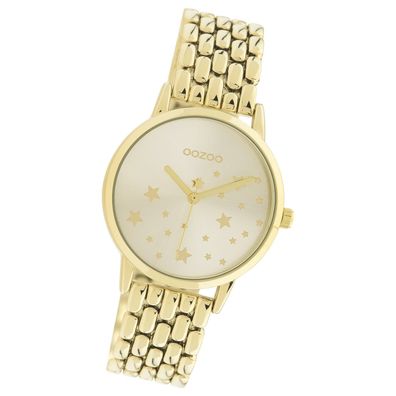 Oozoo Damen Armbanduhr Timepieces C11028 Analog Edelstahl gold UOC11028