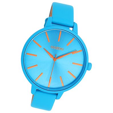Oozoo Damen Armbanduhr Timepieces Analog Leder blau UOC11182