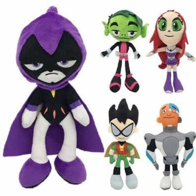 10´´ Teen Titans Go Robin Raven Beast Boy Cyborg Starfire Plush Toy Stuffed Doll