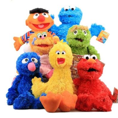 Sesamstraße Plüsch Handpuppe zum Spielen Elmo Keks Monster Plüschtiere Spielzeug