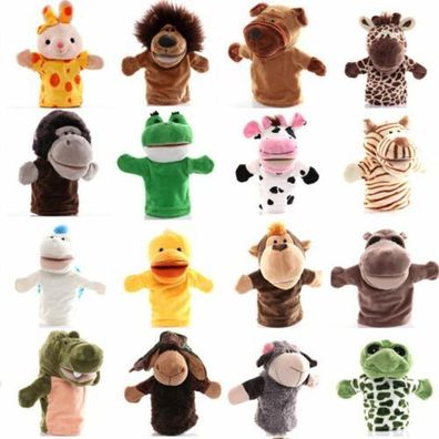 Animal Wildlife Hand Puppet Super Soft Plush Cartoon Puppets Children Toy