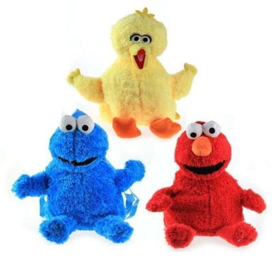 Sesamstraße Weihnachtsrucksack Elmo Cookie Monster Big Bird Plüschtiere Spielzeug