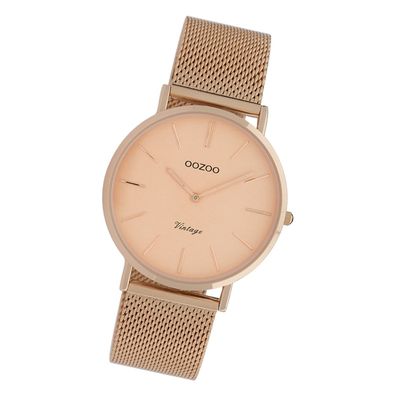 Oozoo Edelstahl Damen Uhr C9922A Analog Quarzuhr Armband roségold UOC9922A