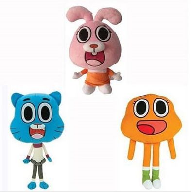 DE Amazing World Of Gumball Toy Figures Soft Stuffed Plush Doll For Kids Gifts