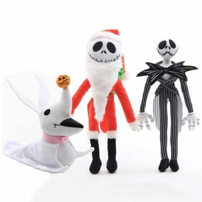 Nightmare Before Christmas Jack Skellington Santa Jack Zero Plüschtiere Spielzeug