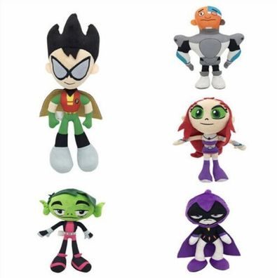 Plüschtiere Teen Titans Go Plüsch spielzeug Robin Raven Beast Boy Cyborg Starfire